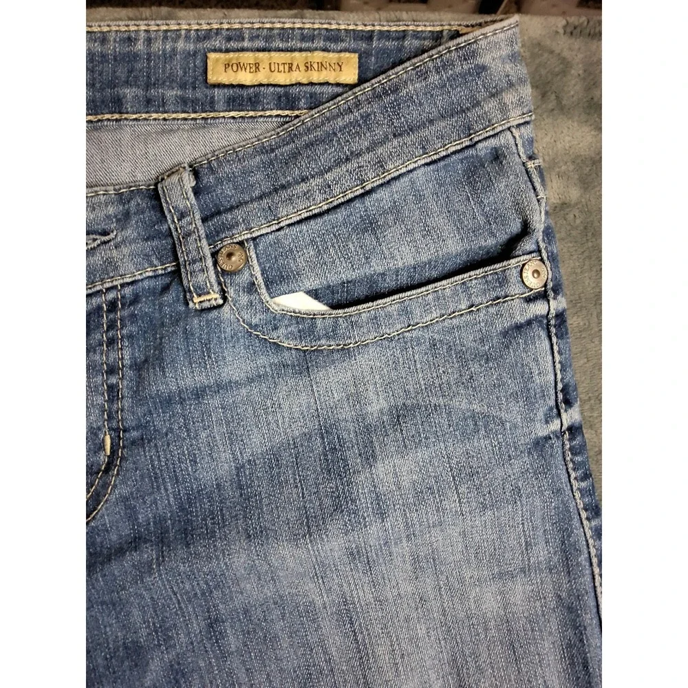 Guess Los Angeles Power Ultra Skinny Jeans Womens Medium Wash Low Rise‎ Denim 31